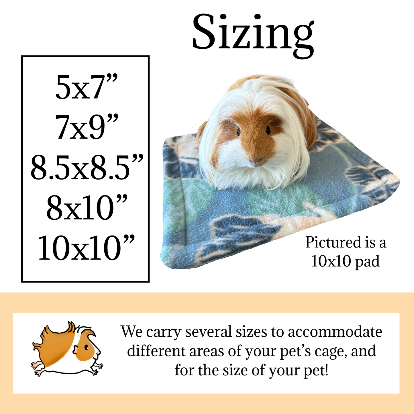 Mystery Pee Pads | Small Pet Reusable Bedding