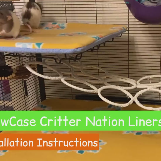 Critter/Ferret Nation PillowCase Fleece Liners | CN/FN Full Sets Reversible, AntiPill  [Perfect for Rats, Chinchillas, Ferrets, Hedgehogs]