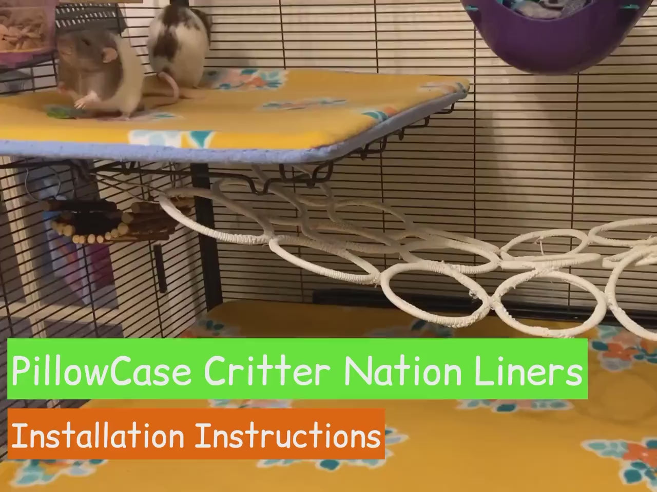 Critter/Ferret Nation PillowCase Fleece Liners | CN/FN Full Sets Reversible, AntiPill  [Perfect for Rats, Chinchillas, Ferrets, Hedgehogs]