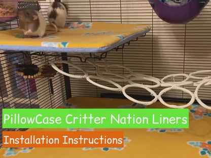 Critter/Ferret Nation PillowCase Fleece Liners | CN/FN Full Sets Reversible, AntiPill  [Perfect for Rats, Chinchillas, Ferrets, Hedgehogs]