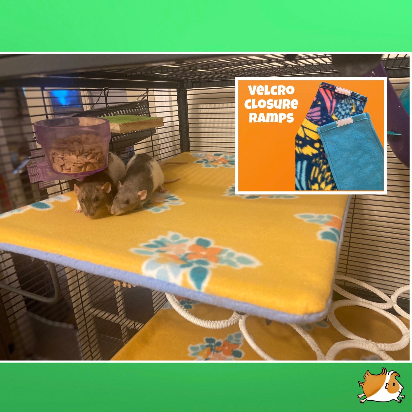 Critter/Ferret Nation PillowCase Fleece Liners | CN/FN Full Sets Reversible, AntiPill [Perfect for Rats, Chinchillas, Ferrets, Hedgehogs]