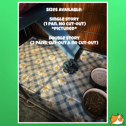 Yaheetech Cage Liners - Reusable Fleece, Washable | Made-to-Order | Absorbent Reversible Triple Layer - Rats, Ferrets, Chinchillas, & More!