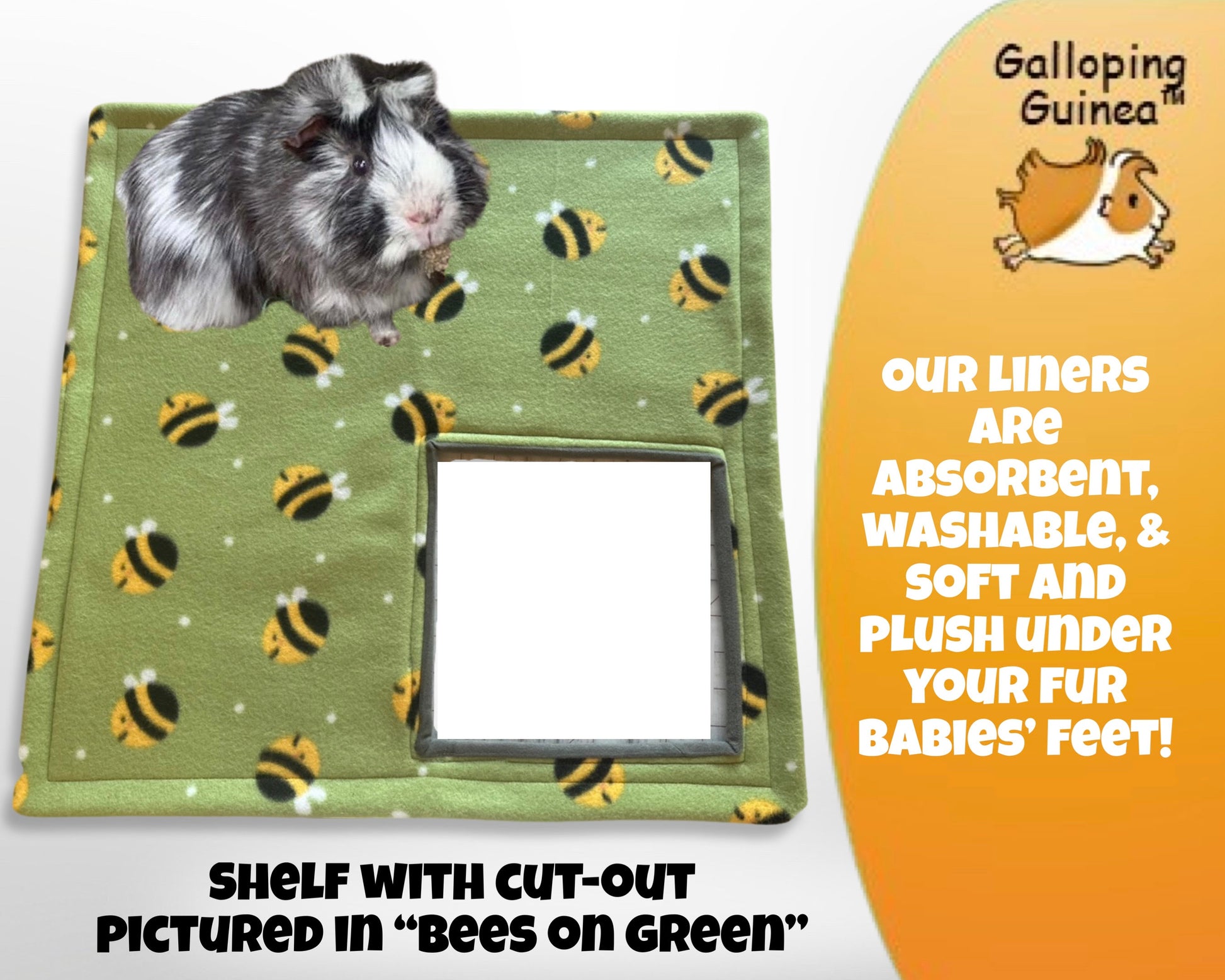 Full Cheeks 4 Story Small Pet Habitat Fleece Cage Liners | Climb Up High Rise Cage | Reusable Reversible Fleece + U-Haul | Washable Bedding