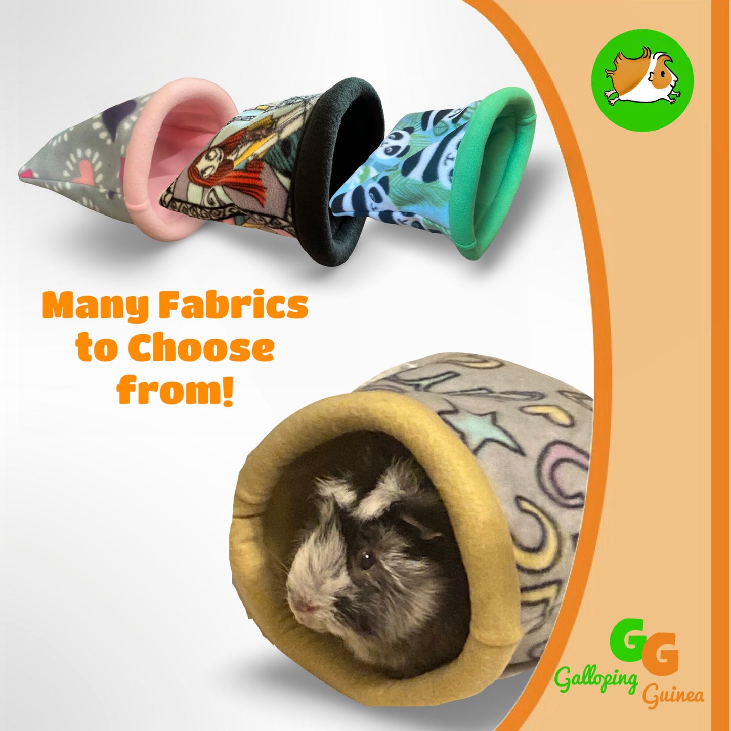 Snuggle Sack - Reversible, Stay Open | Fleece Guinea Pig Cuddle Pocket Bed Hidey Bag | Small Pets - Chinchillas, Hedgehogs, Rats, & More